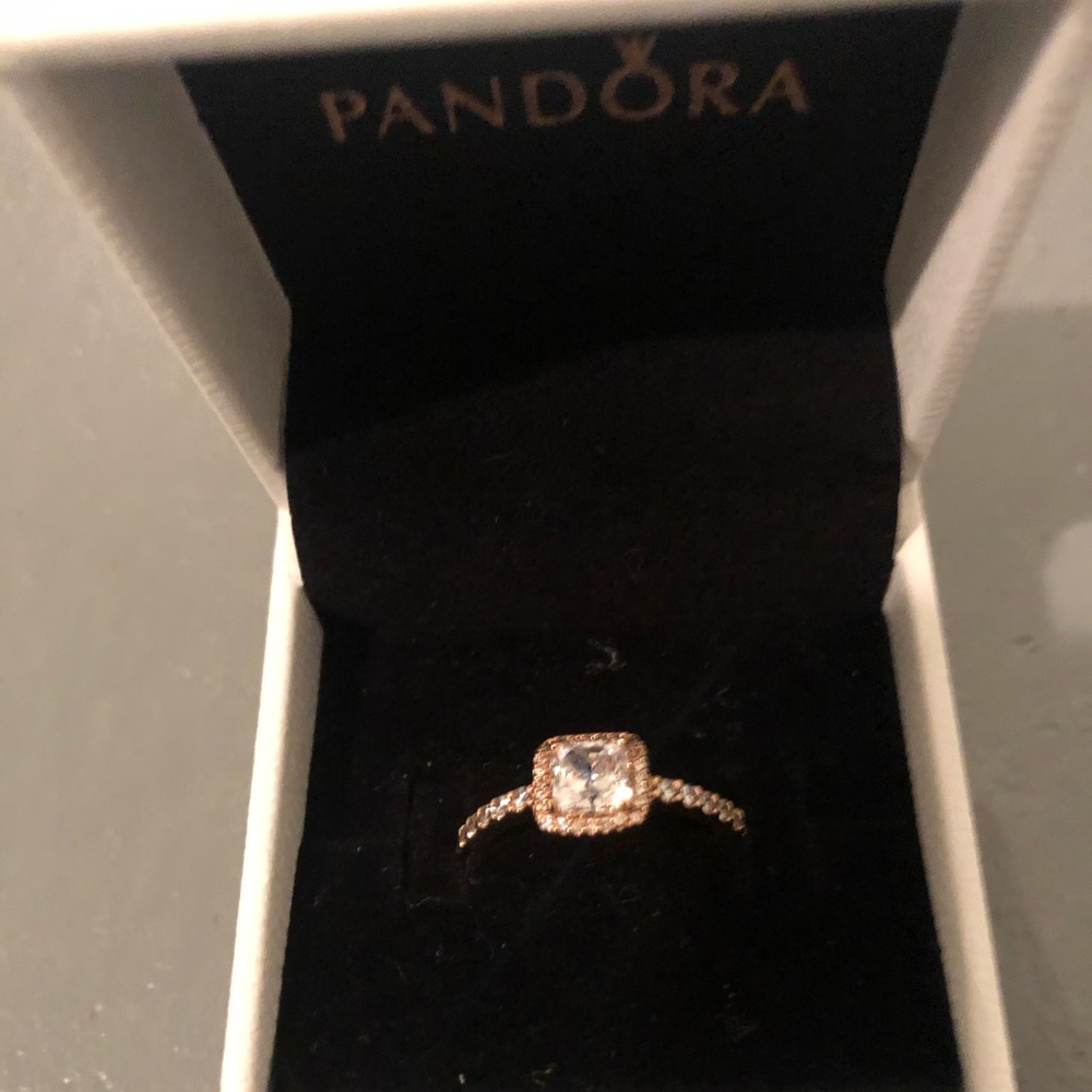 Rose gold pandora ring